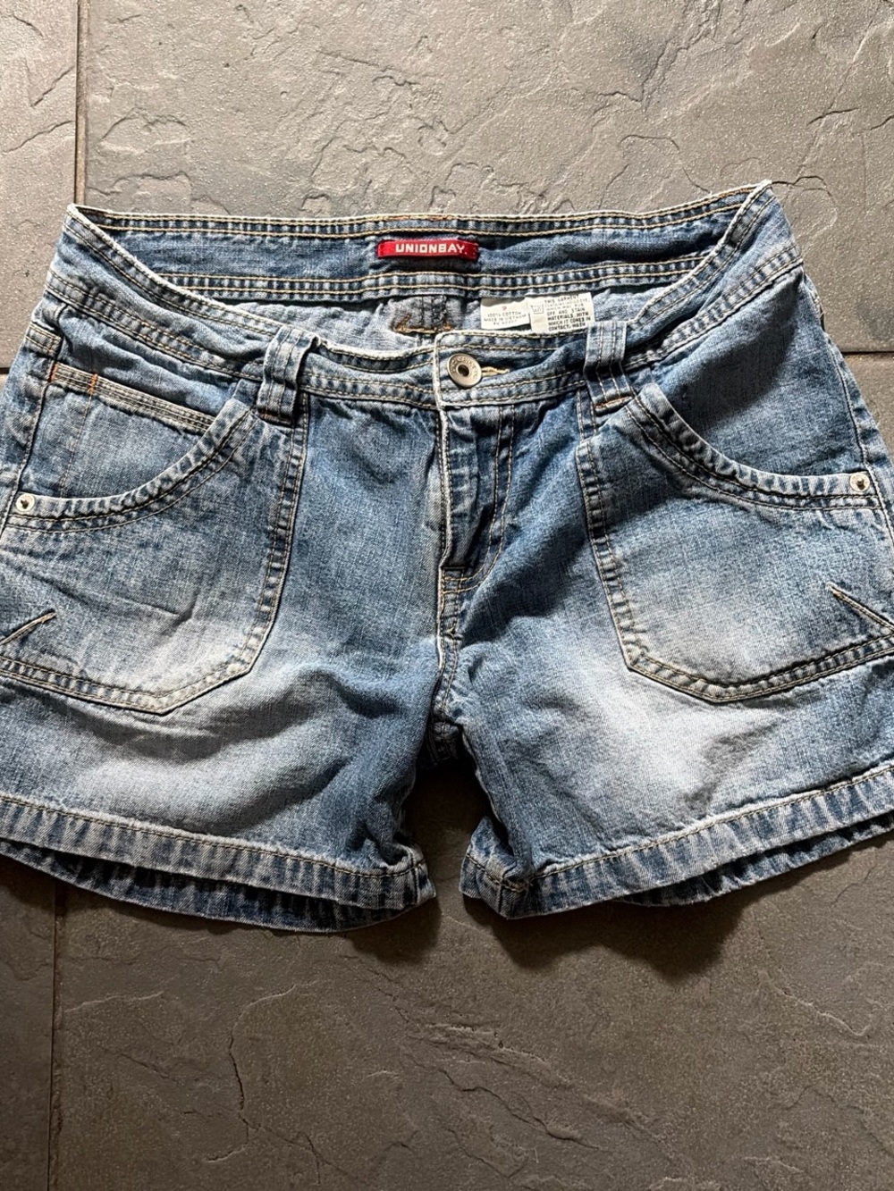 UNIONBAY Y2K Faded Blue Denim Women's Shorts
